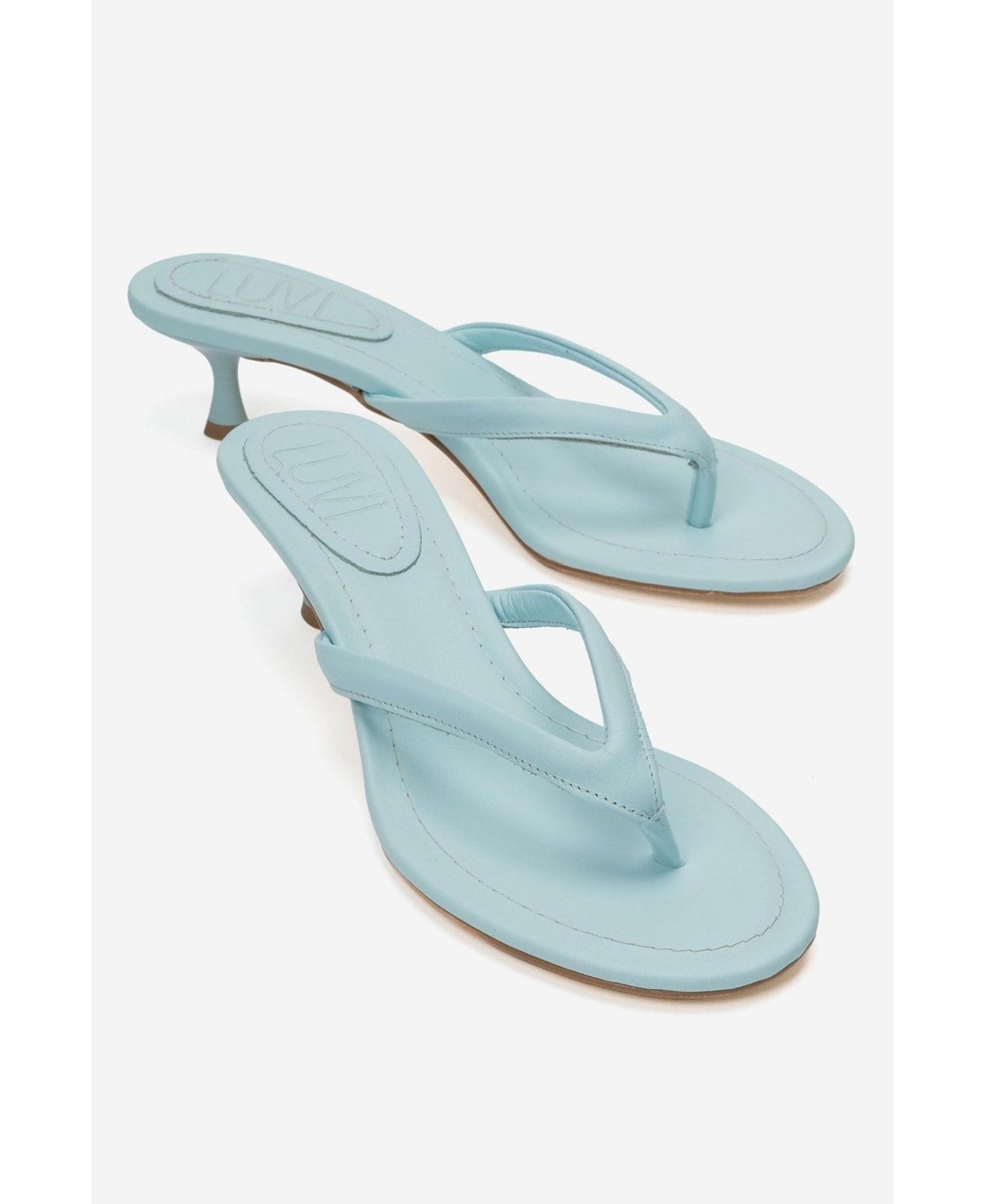 Женские сандалии Prologue Shoes Norell Stiletto Thong, цвет: Синий — фото 6