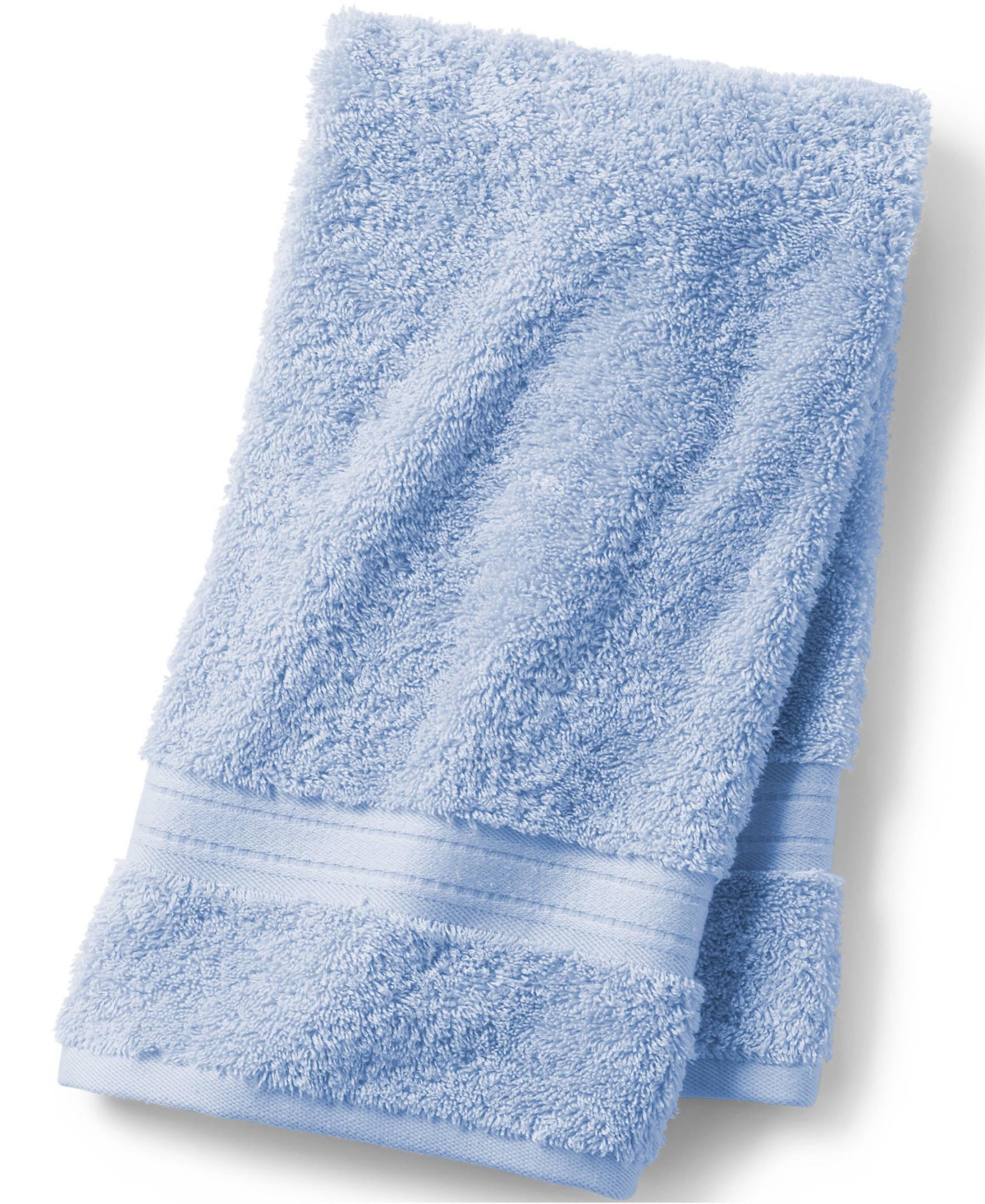 Lands' End Premium Supima Cotton Hand Towel - Light sea blue
