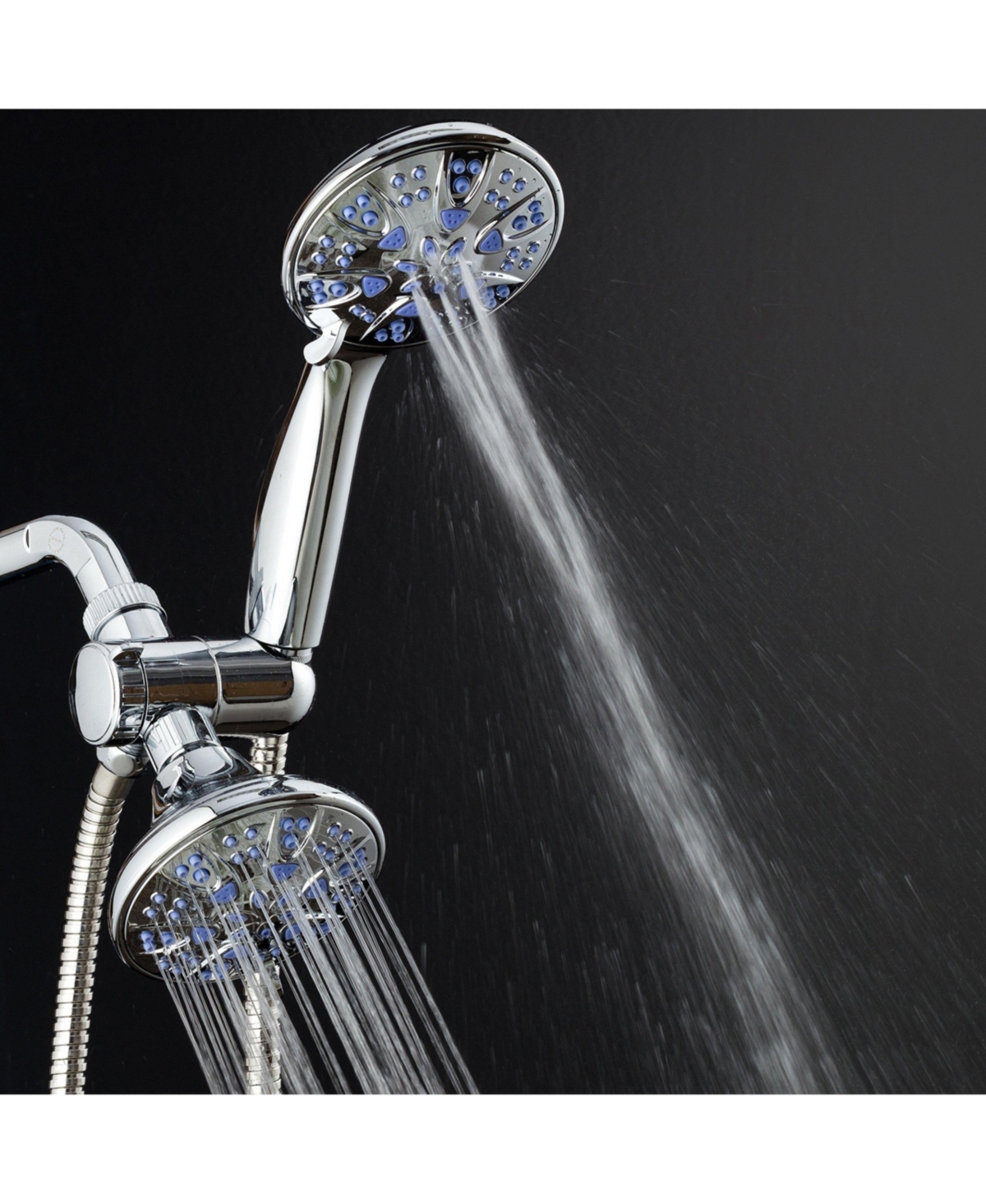 Cyqbd 4" Showerbo 30-Setting Chrome Jets 2.5 Gpm