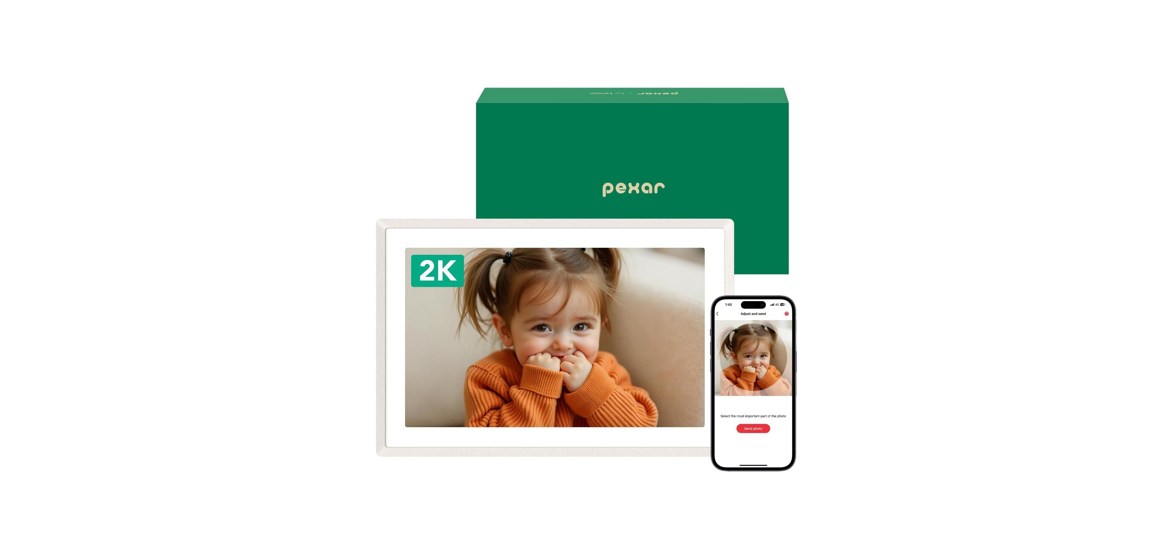 Lexar Pexar 11" Wi-Fi Touchscreen 2K Digital Picture Frame