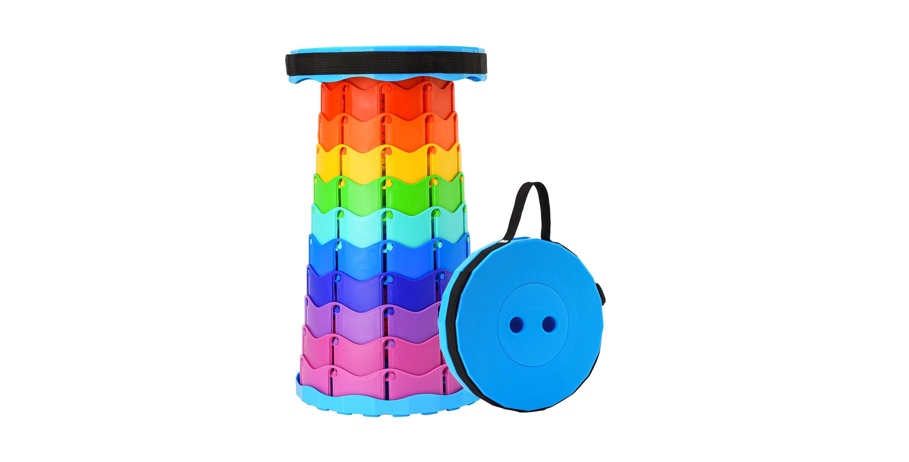Aofar Collapsible Stool Portable Seat Retractable Foldable Outdoor