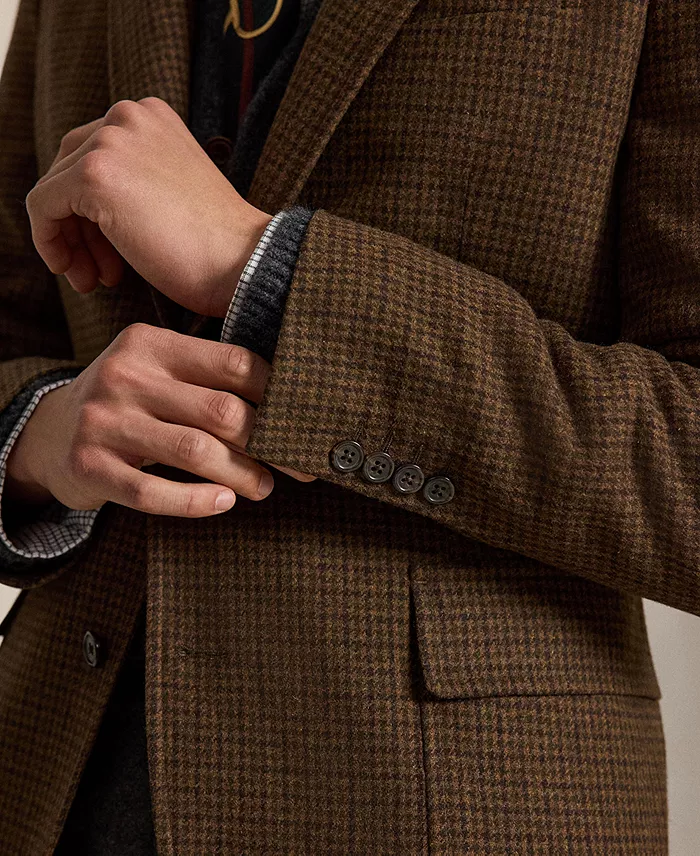 Men's Modern-Fit Plaid Wool-Blend Sport Coat - thumbnail 4