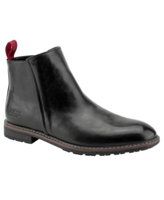 Men's Daming Faux Leather Ankle Round-Toe Boots