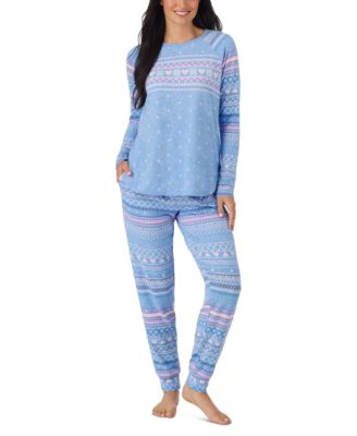 Women's Long Sleeve Scoop Neck Sweater Knit Top and Pants, 2-Piece Set