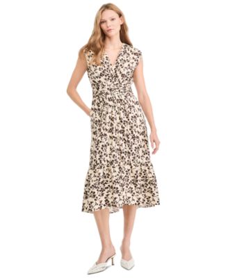 Women's Eloria Floral-Print A-Line Tiered Midi Dress