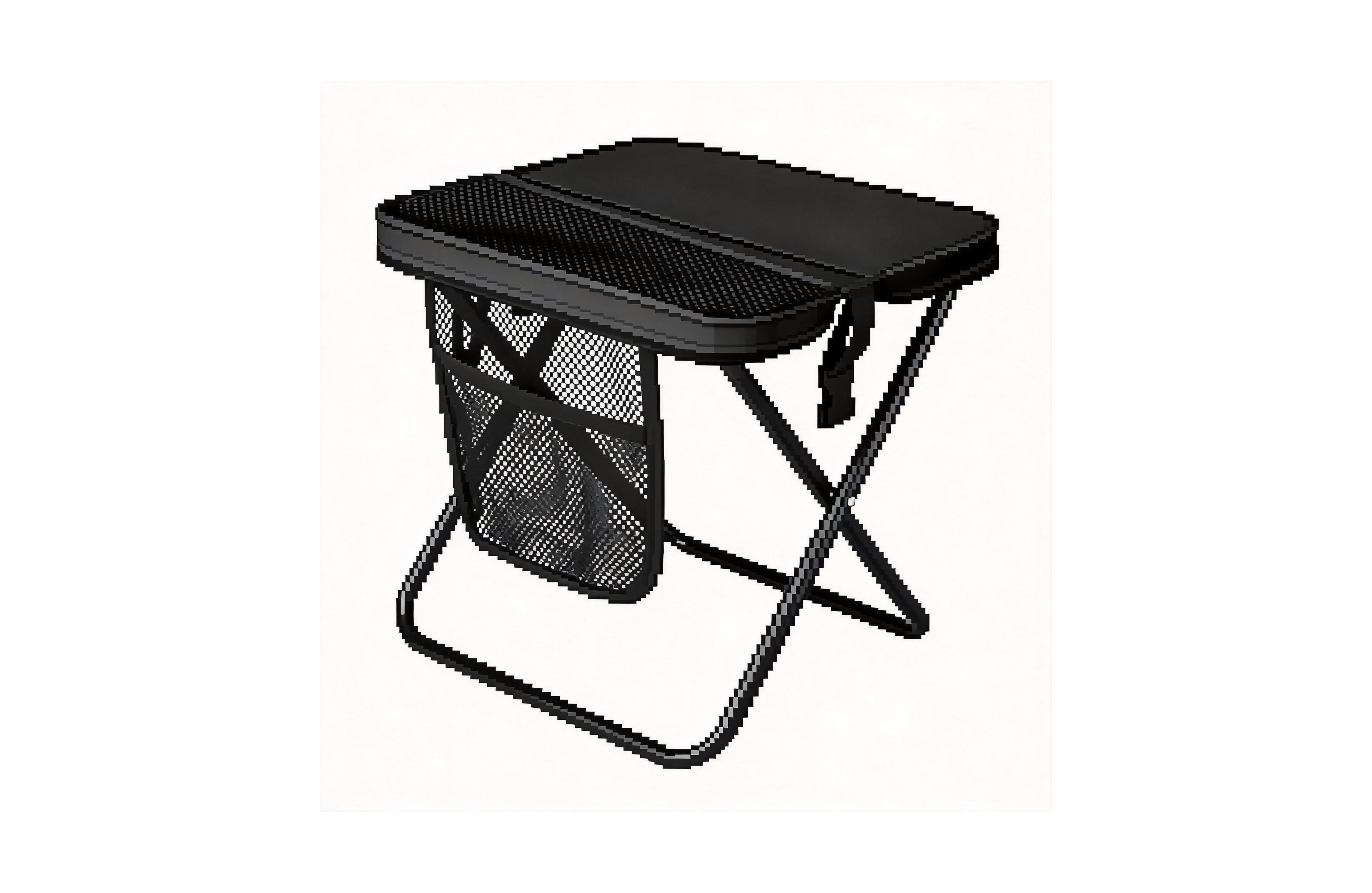 Aofar Foldable Stool Portable Seat Storage Pockets Outdoor Camping Fishing
