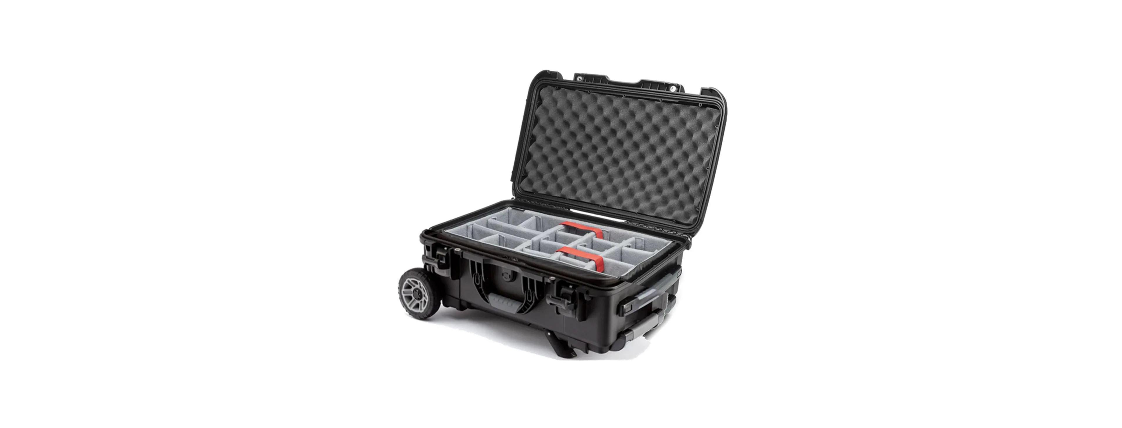 Nanuk 935 Waterproof Hard Case with Heavy-Duty Wheels, Dividers and Eggshell Lid Foam