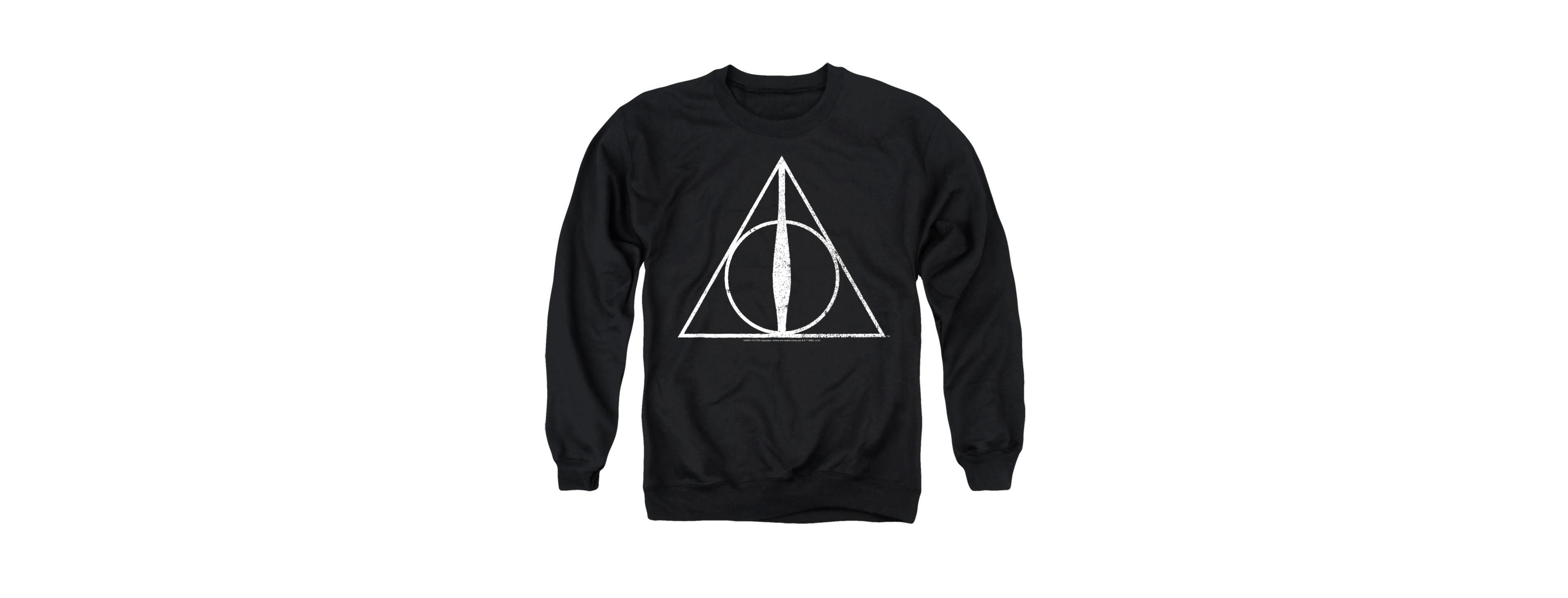 Harry Potter Men's Deathly Hallows Crewneck Sweatshirt