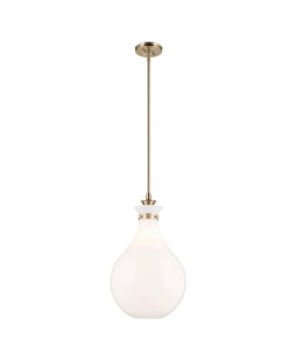 Laria 14 Inch 1 Light Pendant with Opal Glass in Champagne Bronze