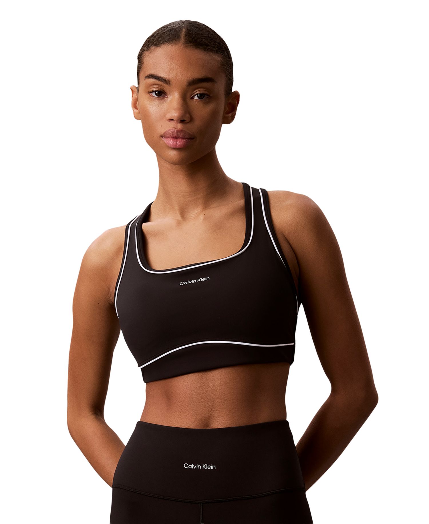 Women's Regular Icon Sport Piping Racerback Sport Bra, GWS6K349