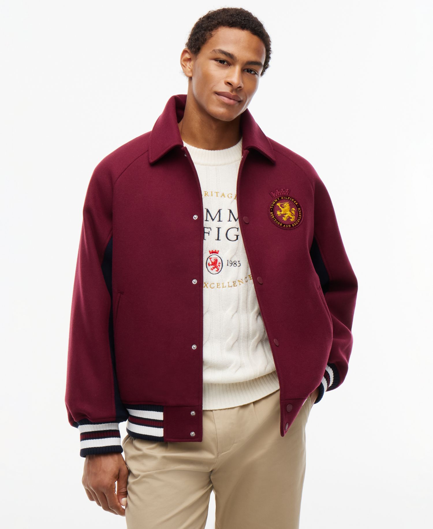 Men's American Icons Wool-Blend Varsity Jacket