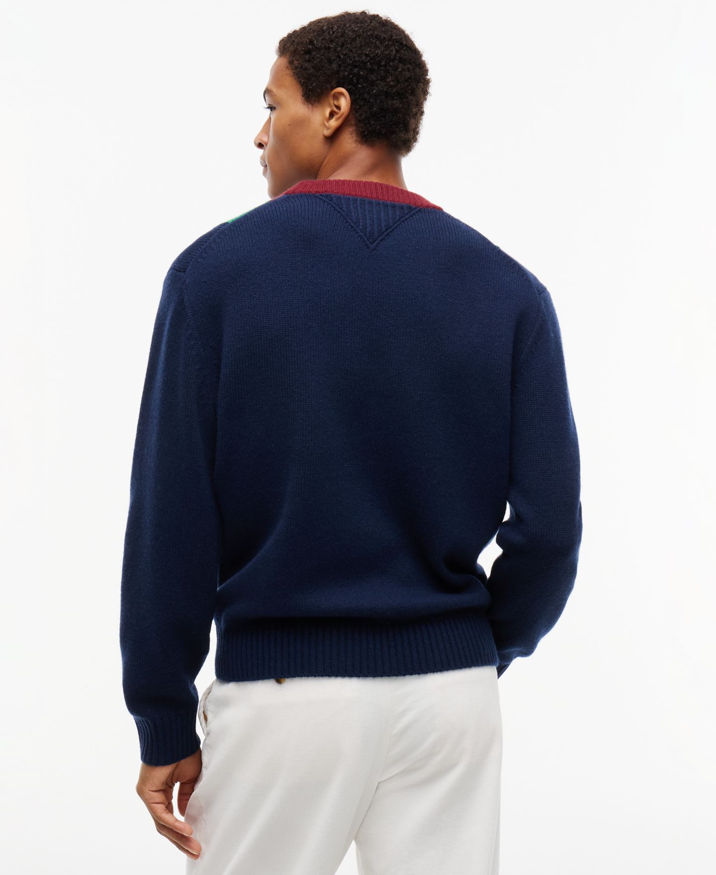 Мужской свитер Tommy Hilfiger American Icons в полоску, длинный рукав, цвет: Полосатый — фото 4
