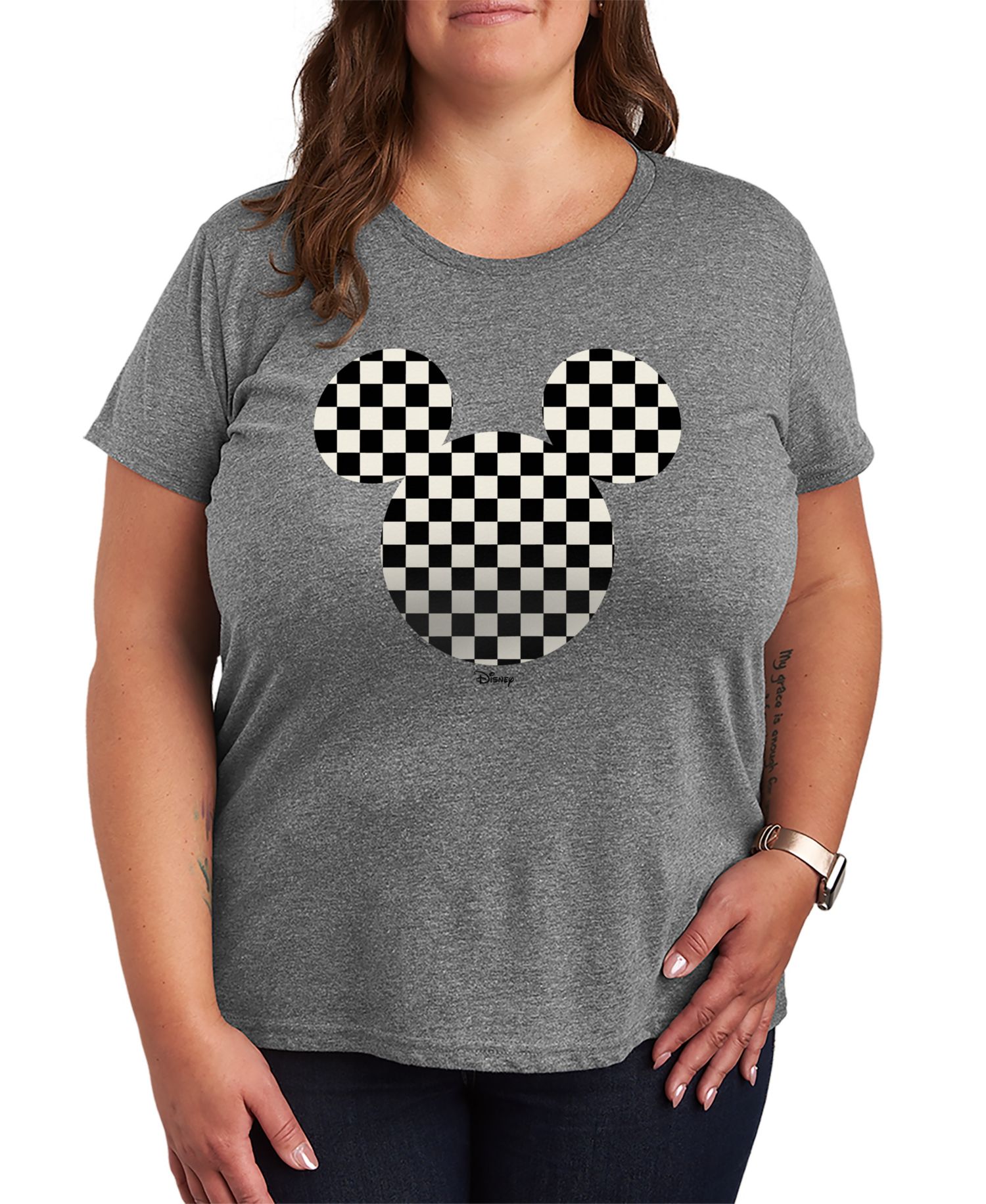 Plus Size Mickey Mouse Graphic Short-Sleeve T-Shirt