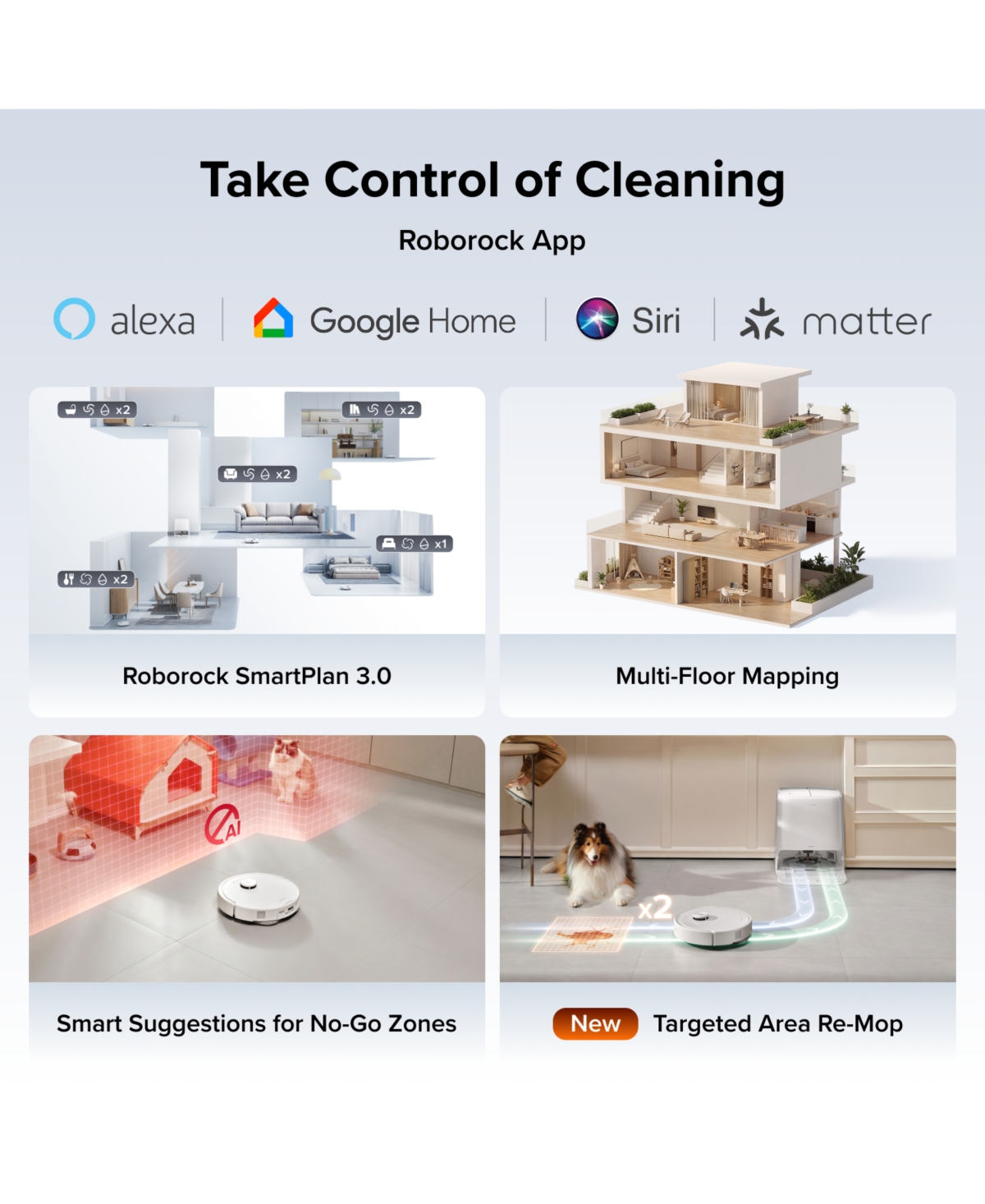 Roborock Qrevo 2 Prolite Robot Vacuum and Mop, 20,000Pa Suction, FlexiArm Edge Mopping, Zero-Tangle