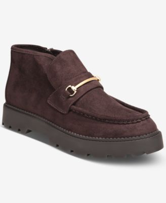 Women's Bertaa Lug Slip-Resistant Round Toe Suede Ankle Booties