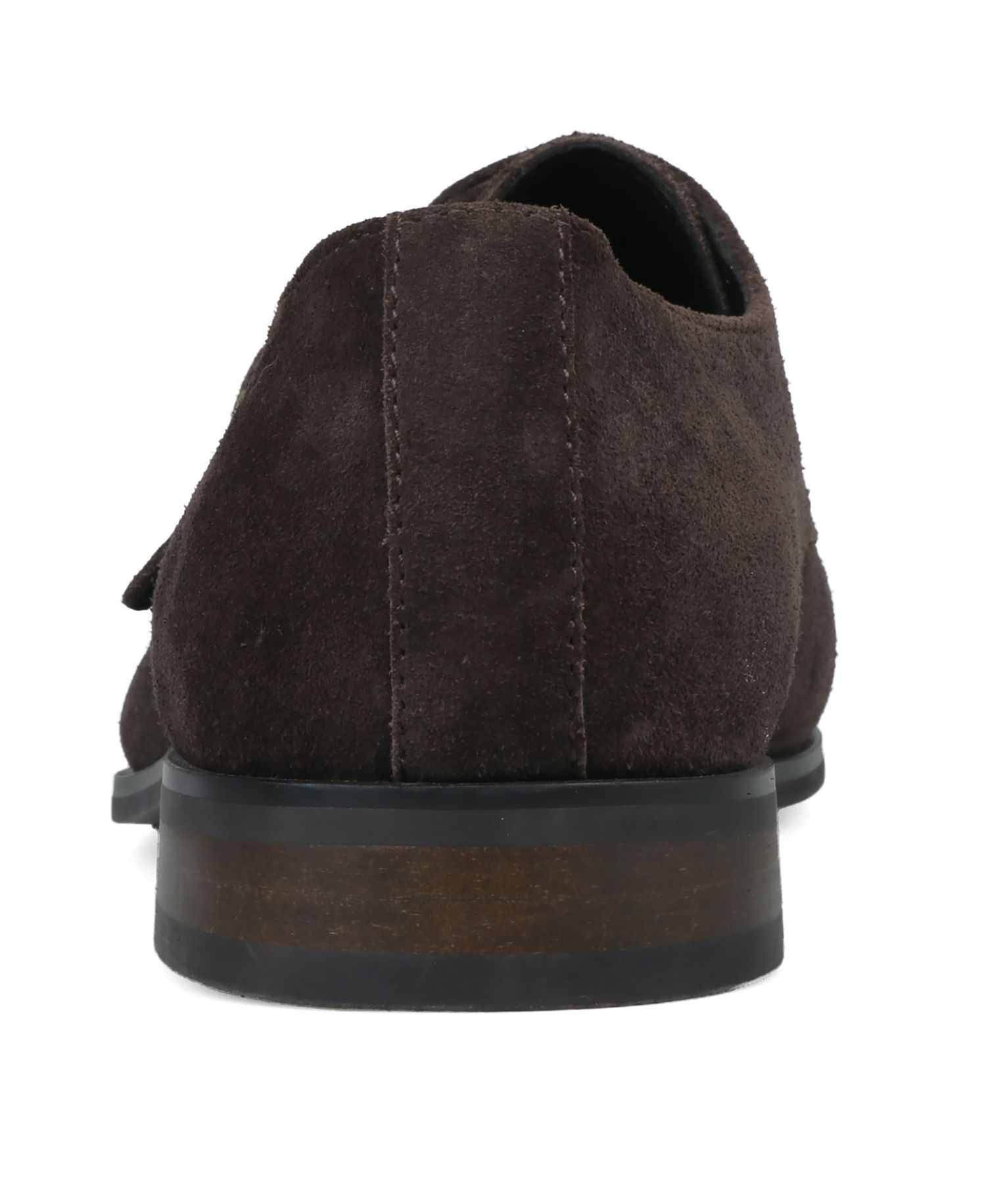 Men's Genuine Suede Monk-Strap Dress Shoes