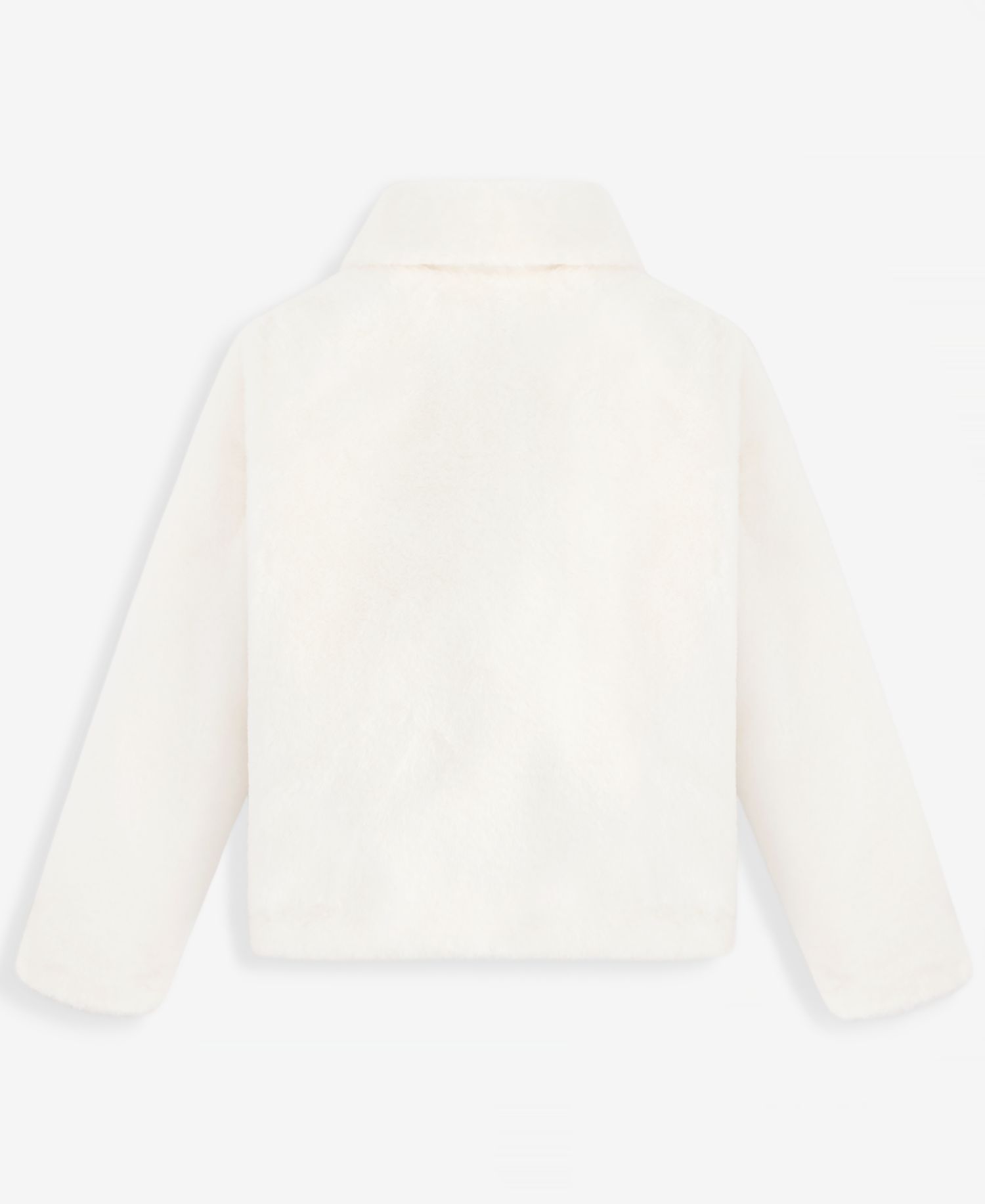 Girls' XS-XL Solid Faux-Fur Jacket