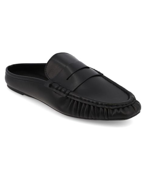 Женские сабо MIA Bridgetta Penny Loafer Flat Mules, цвет: Чёрный