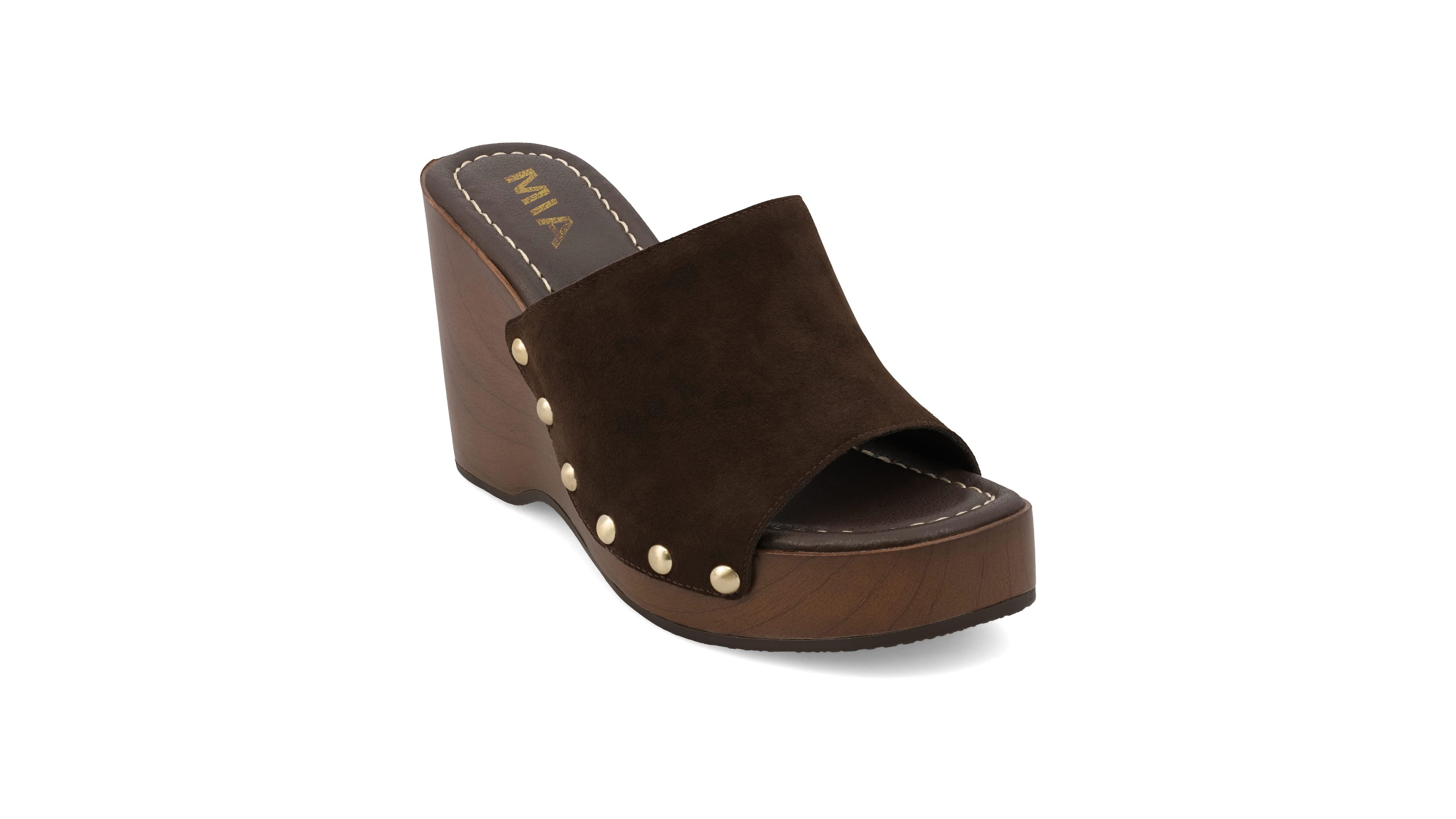 Mia Women's Estefany Suede Platform Sandals