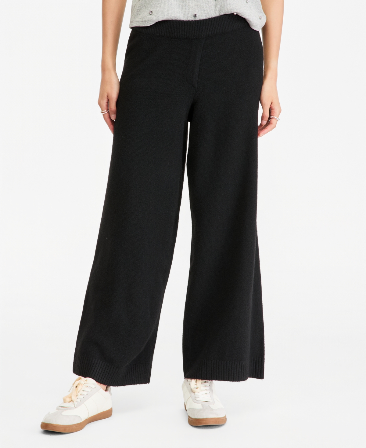 On 34th Women's Easy Wide-Leg Pull-On Sweater Pants, Regular & Short, Macy's Exclusive