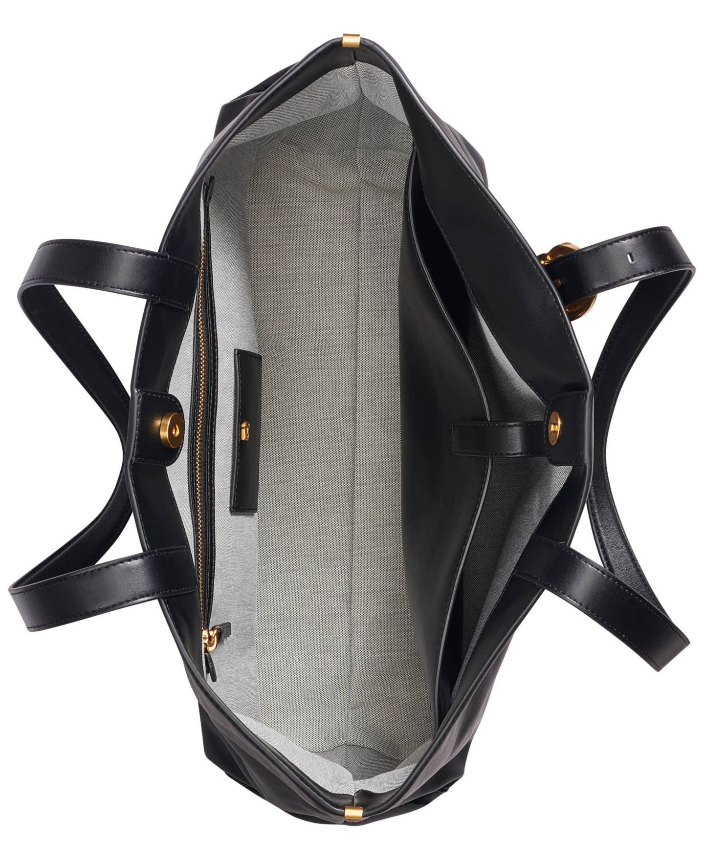 Женская сумка Donna Karan New York Brocaide Extra-Large Tote Handbag, цвет: Чёрный / Золотой — фото 4