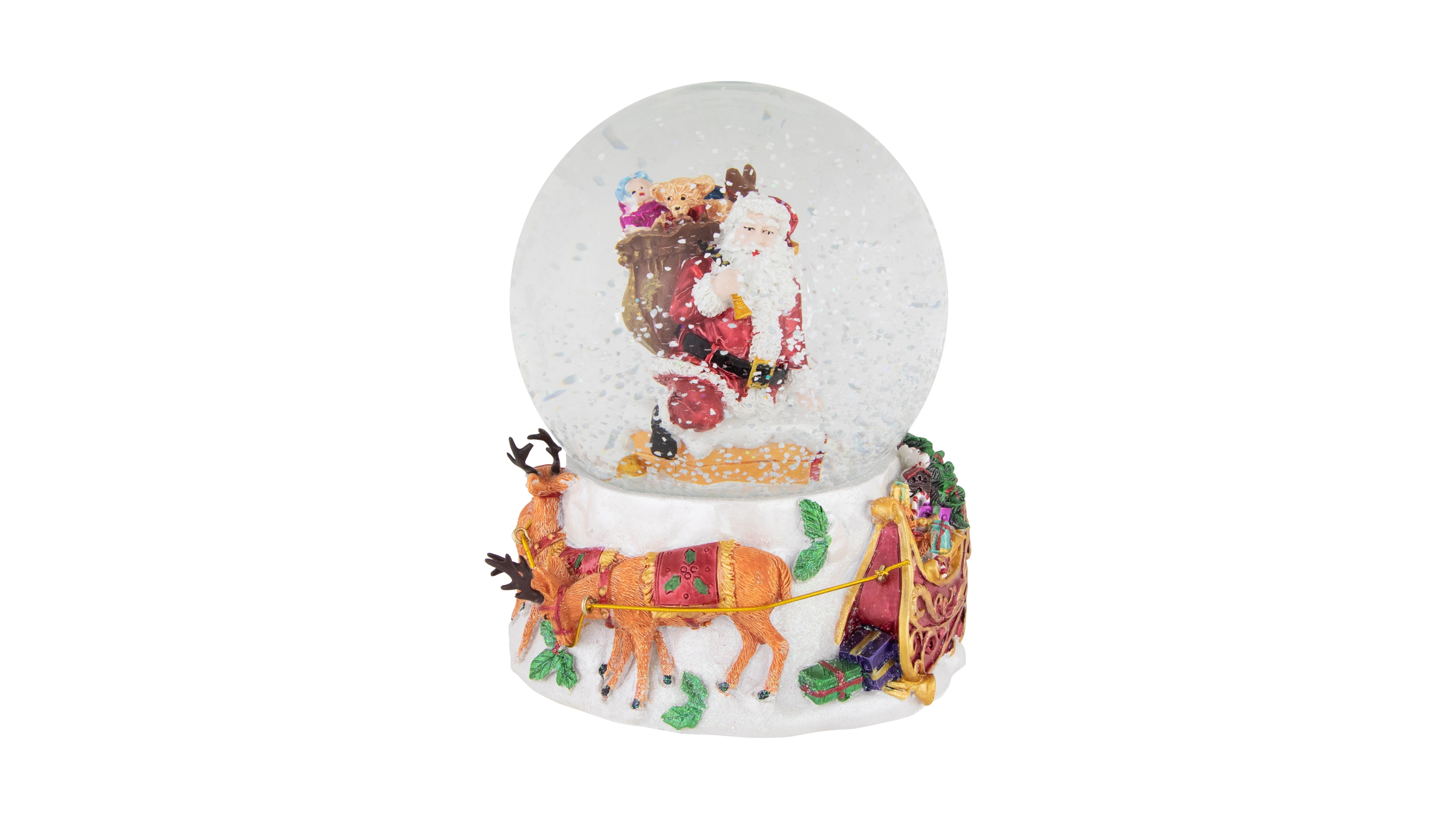 Northlight Santa Delivering Gifts Musical 6.5" Christmas Snow Globe