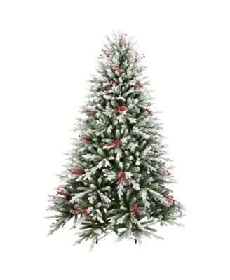 Real Touch Flocked Grove Fir Full 6.5' Artificial Christmas Tree