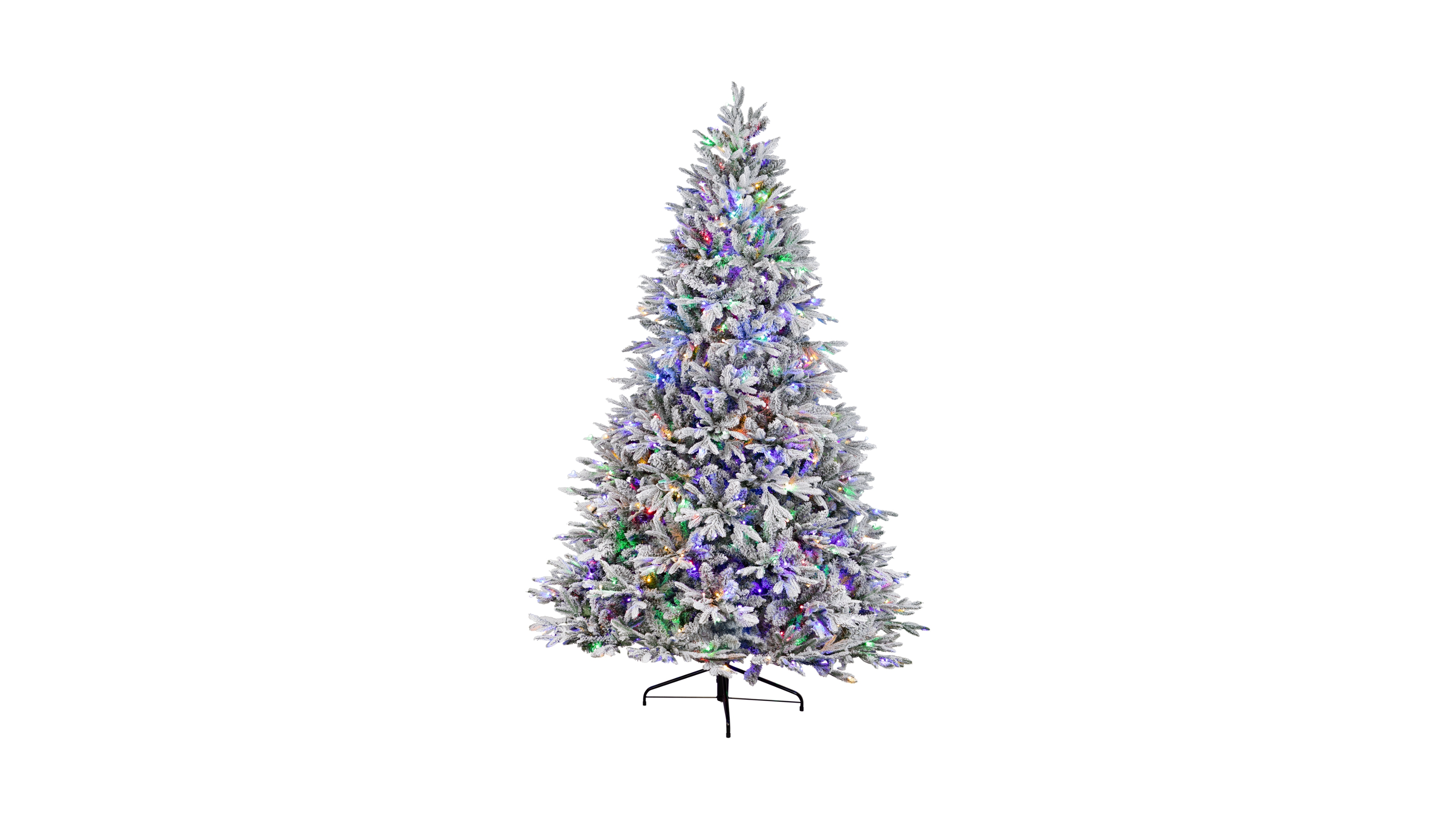 Northlight Real Touch Elite Pre-Lit Flocked Yukon Pine 7' Artificial Christmas Tree