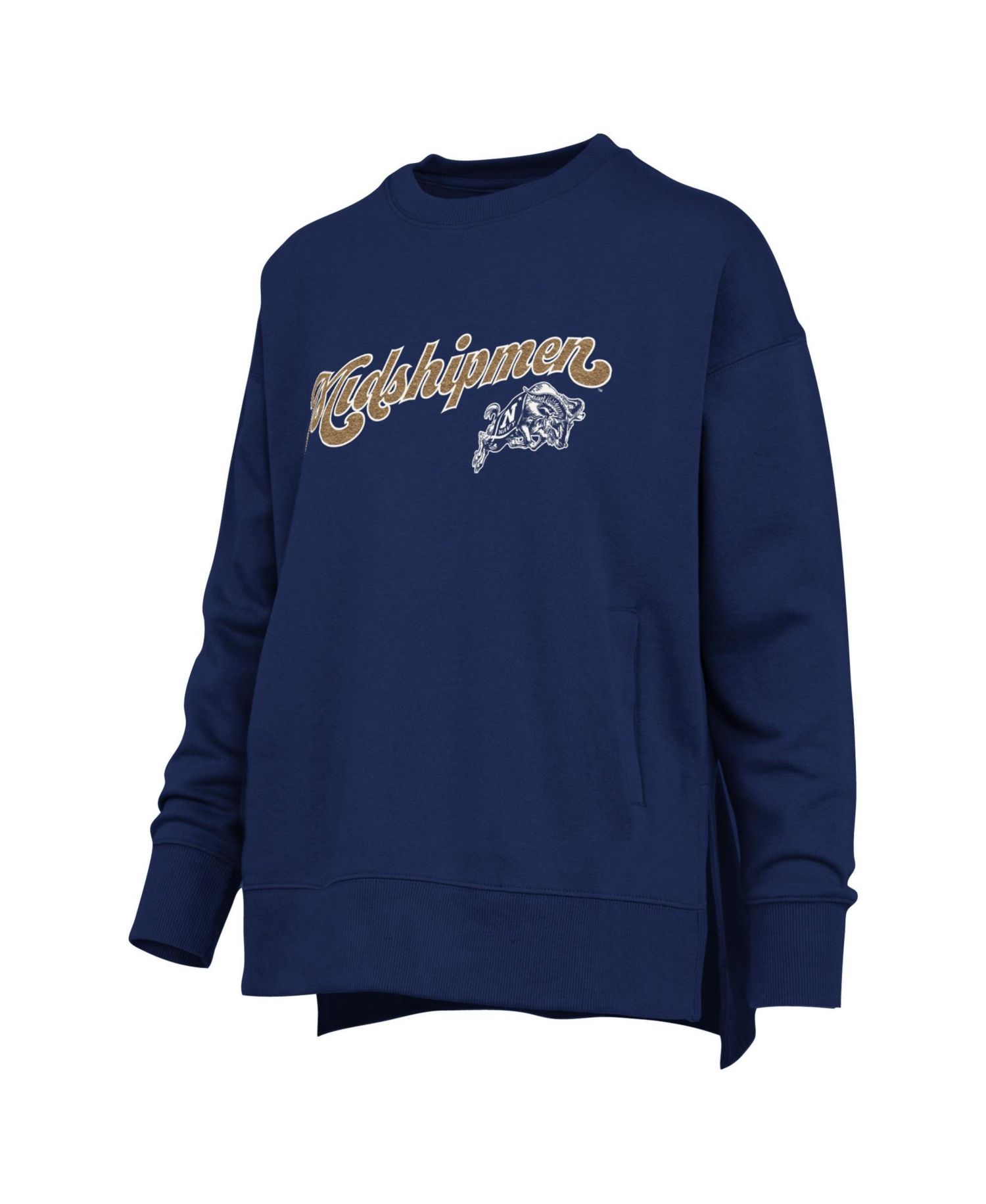 Women's Navy Midshipmen Harper Oversized Crewneck Sweatshirt