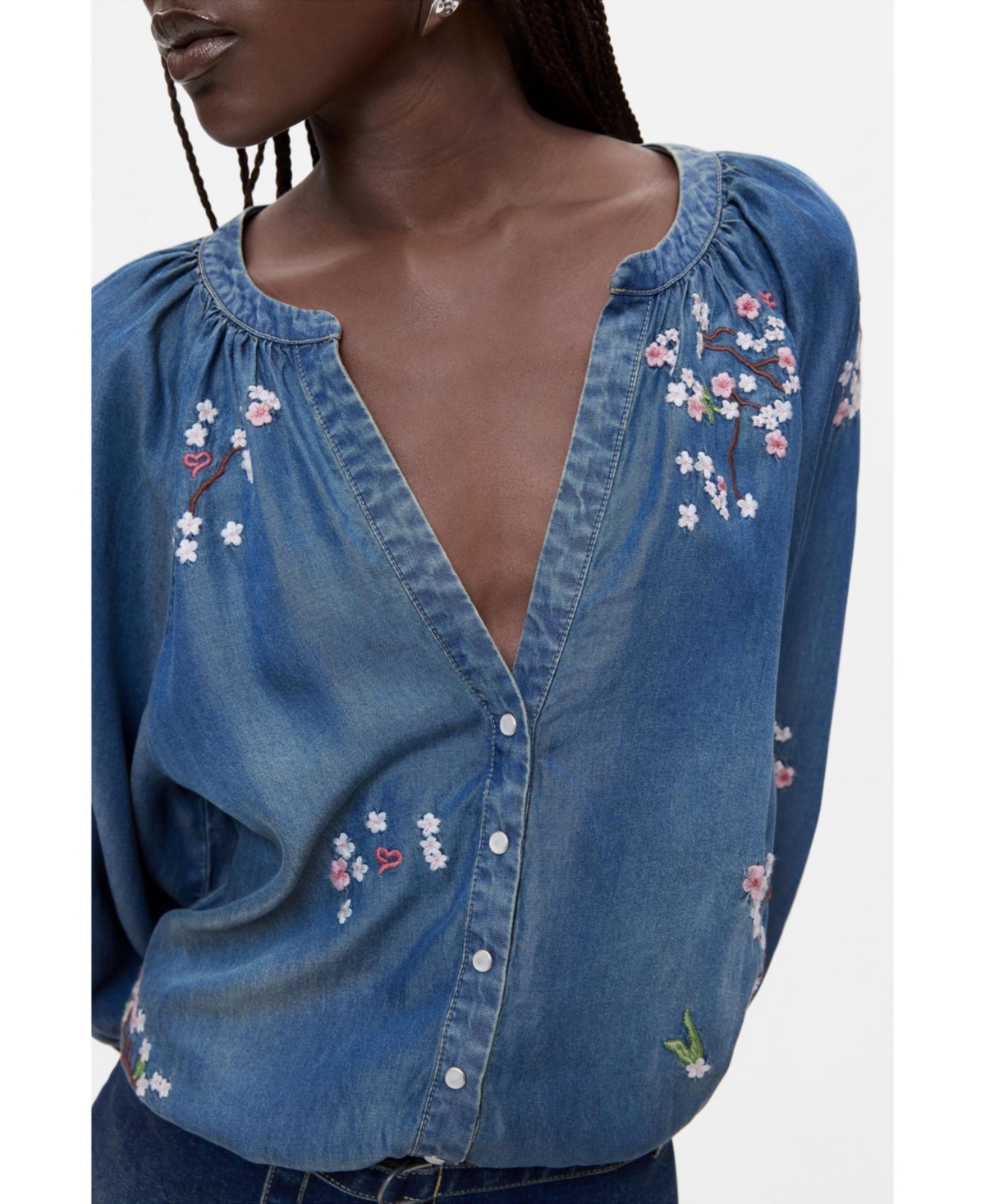 Desigual Women's Embroidered Short Dress