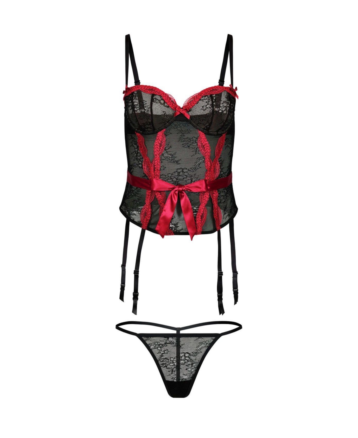 Adore Me Halia Underwired Lace Contour Balconette Bustier