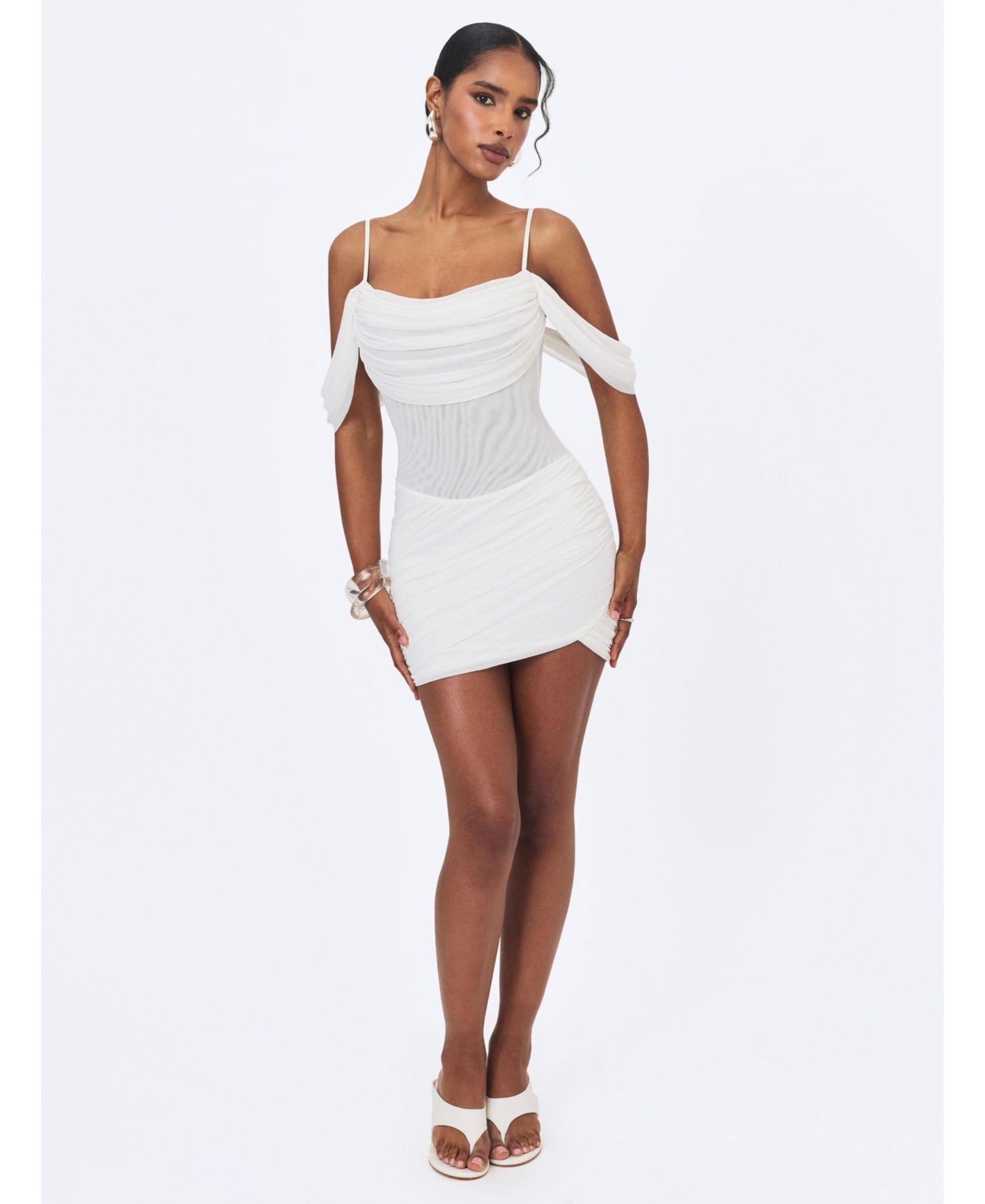Women's Umnia Off-the-Shoulder Ruched Mini Dress