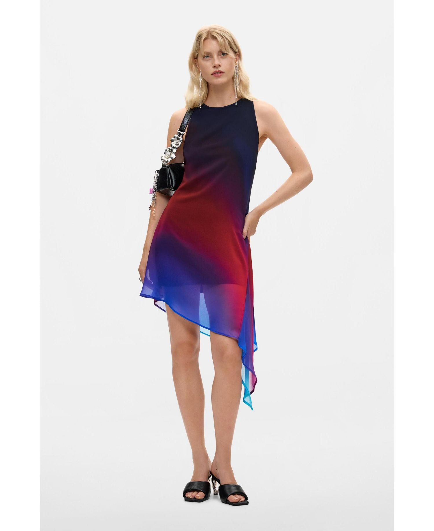 Women's Asymmetric tulle dress