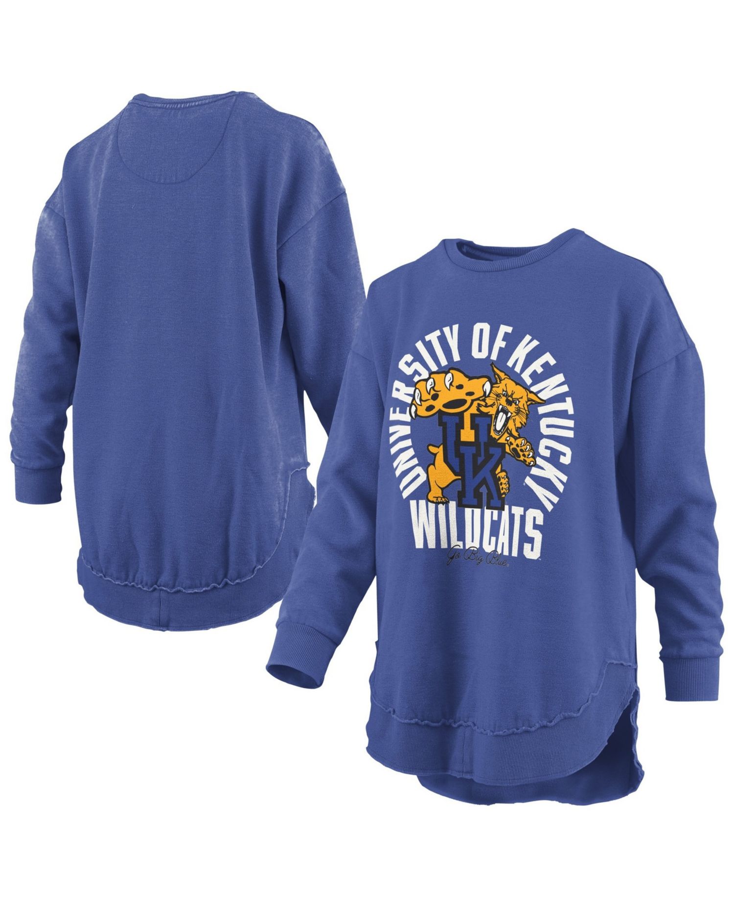Women's Kentucky Wildcats Blitz Graphic Dropped-Shoulder Crewneck Sweatshirt