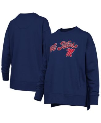 Women's Ole Miss Rebels Bonanza Harper Script Oversized Crewneck Sweatshirt