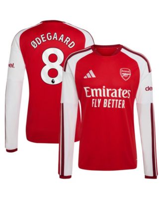 Men's Arsenal FC Martin Ødegaard 2026/27 Home Long Sleeve Replica Jersey