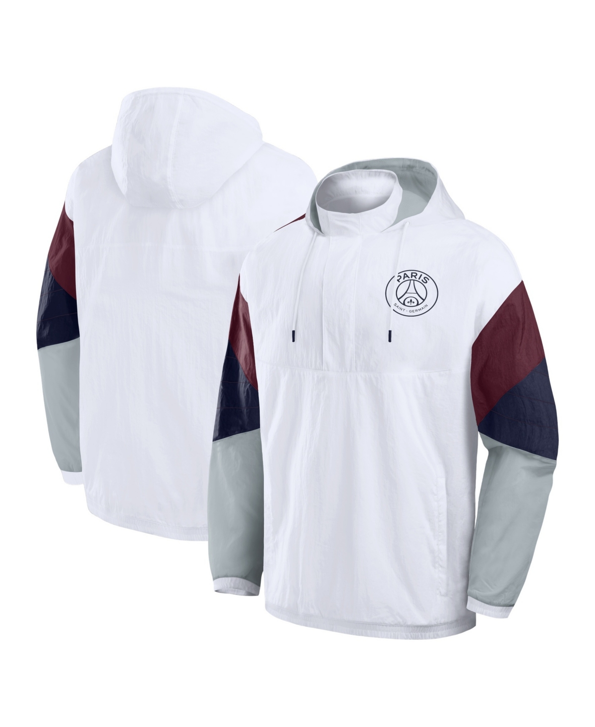 Fanatics Men's Paris Saint-Germain Hooded Quarter-Zip Oversized Jacket