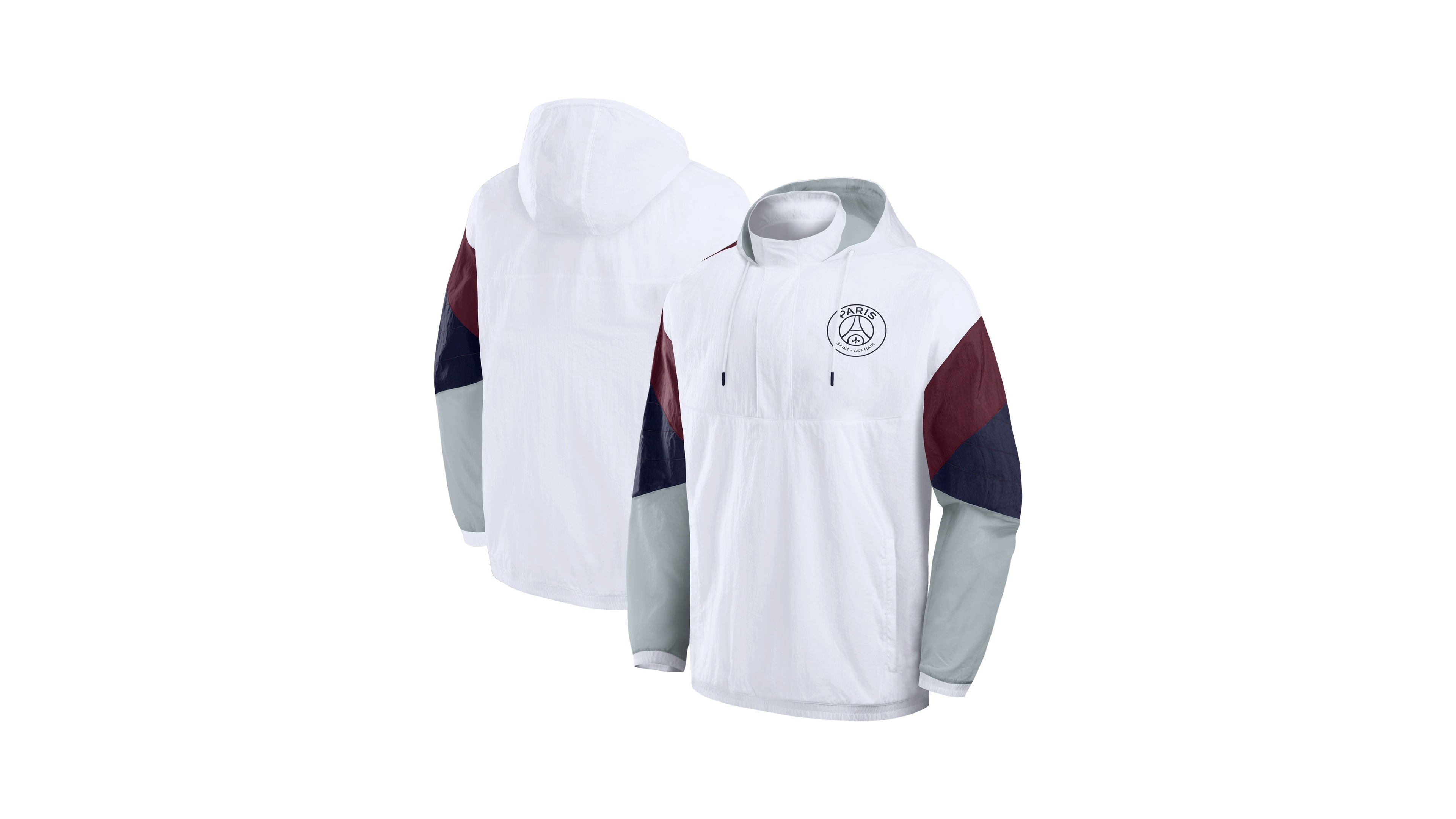 Fanatics Men's Paris Saint-Germain Hooded Quarter-Zip Oversized Jacket