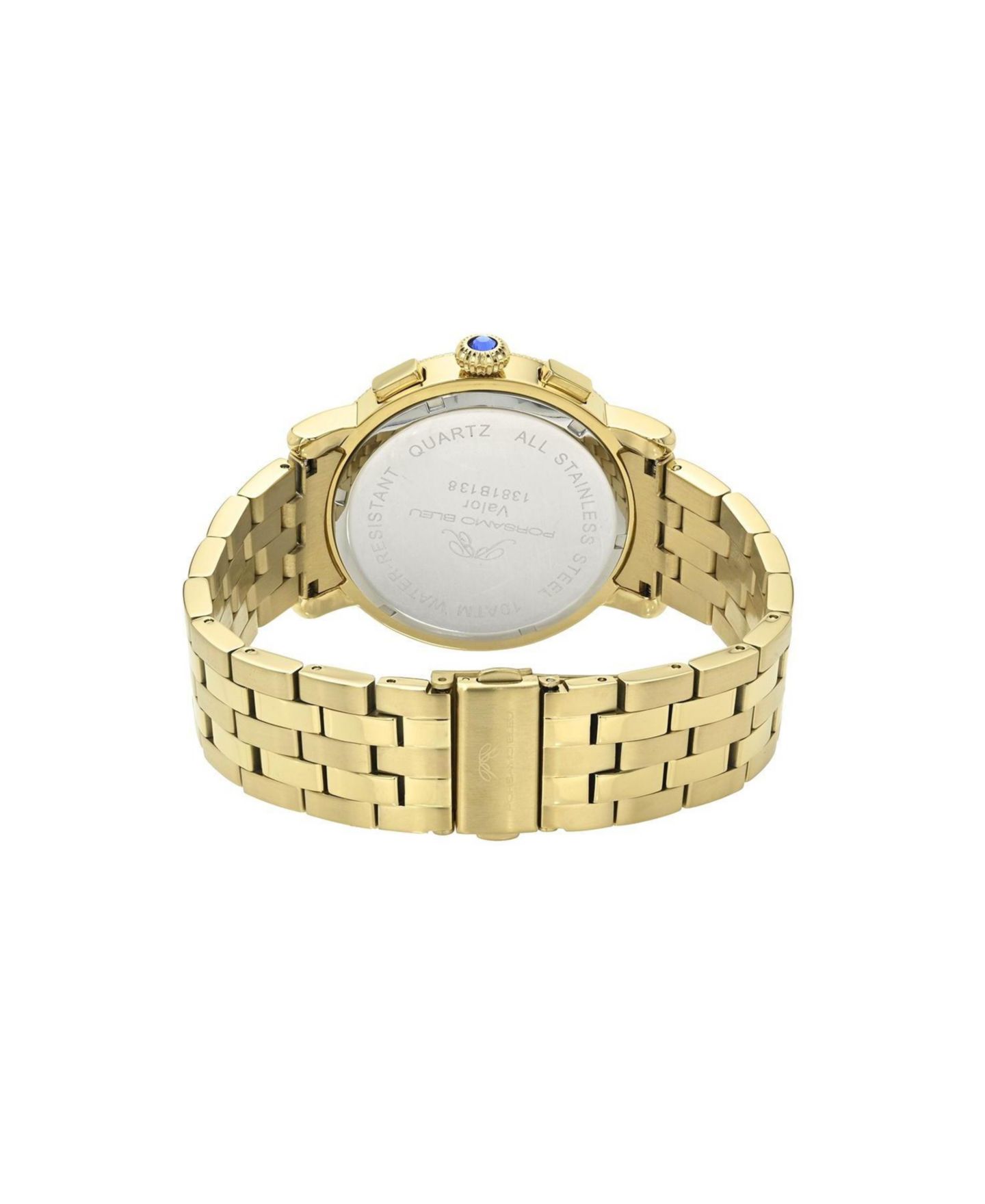 Мужские часы Porsamo Bleu Valor Multifunction Stainless Steel Two Tone Watch 44 mm, цвет: Золотой — фото 2