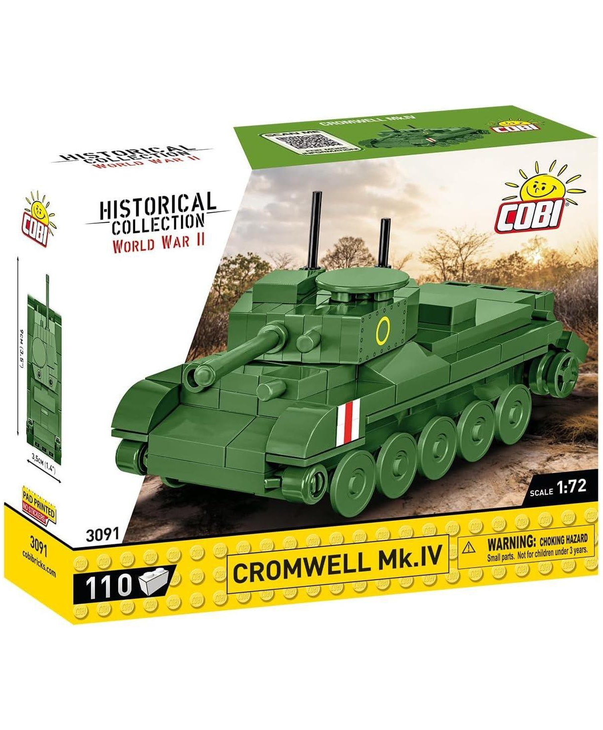 Cobi Historical Collection World War Ii Cromwell Mk. Iv 110-Piece Building Set, Ages 6+