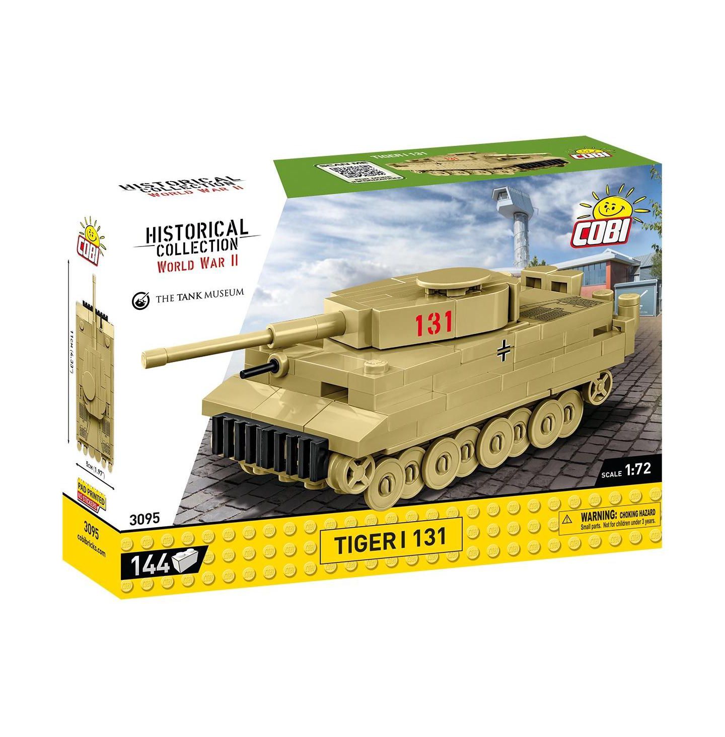 Детский конструктор COBI Wwii Historical Collection Tiger I 144-Piece Tank Building Set, Ages 6+ — фото 2
