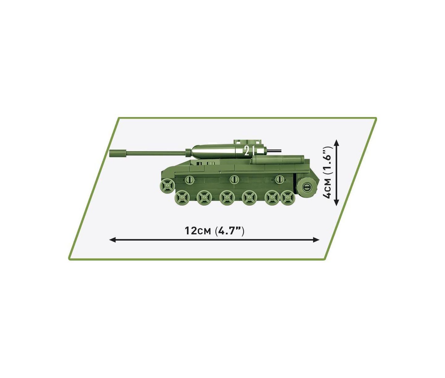 Детский конструктор COBI Wwii Historical Collection IS-2 Tank 130-Piece Building Set, Ages 6+ — фото 3
