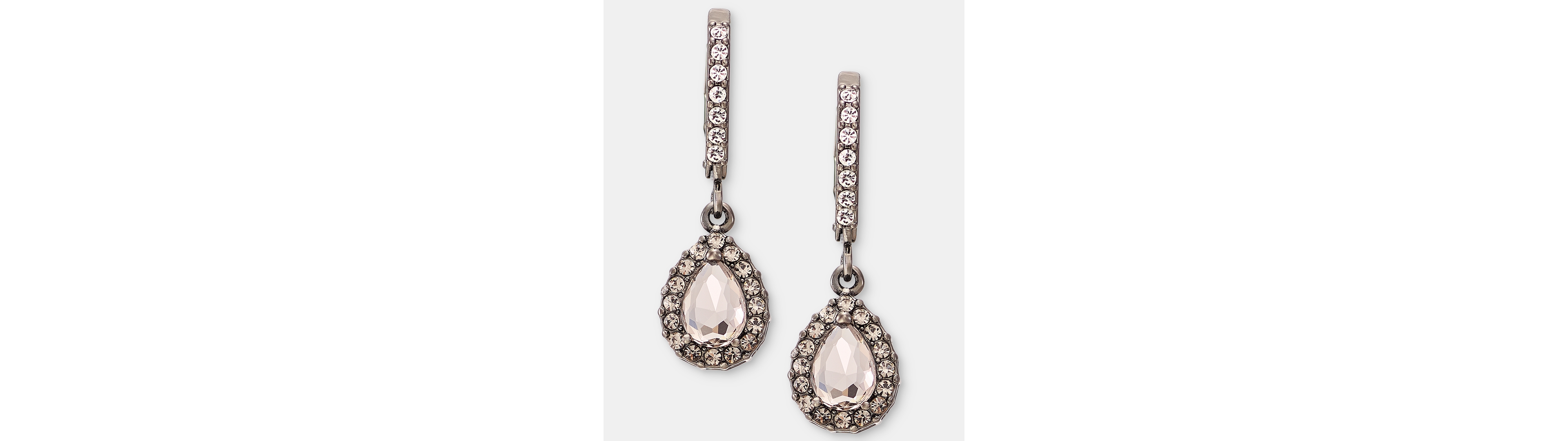Givenchy Crystal Teardrop Earrings
