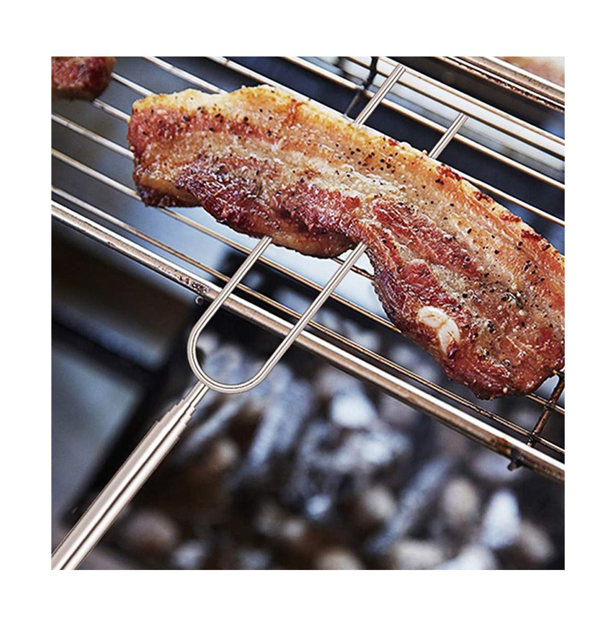 Cowin Roasting Sticks Stainless Steel Extendable 32in 12 Piece Set