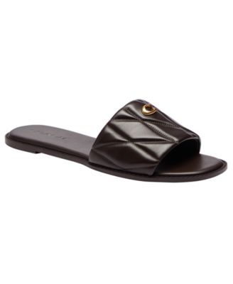 Women's Holly Quilted Leather Slip-On Sandals