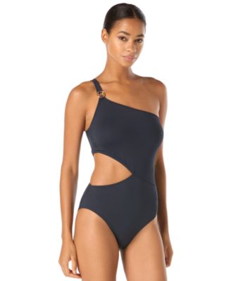 Women's One-Shoulder Cutout One-Piece Swimsuit