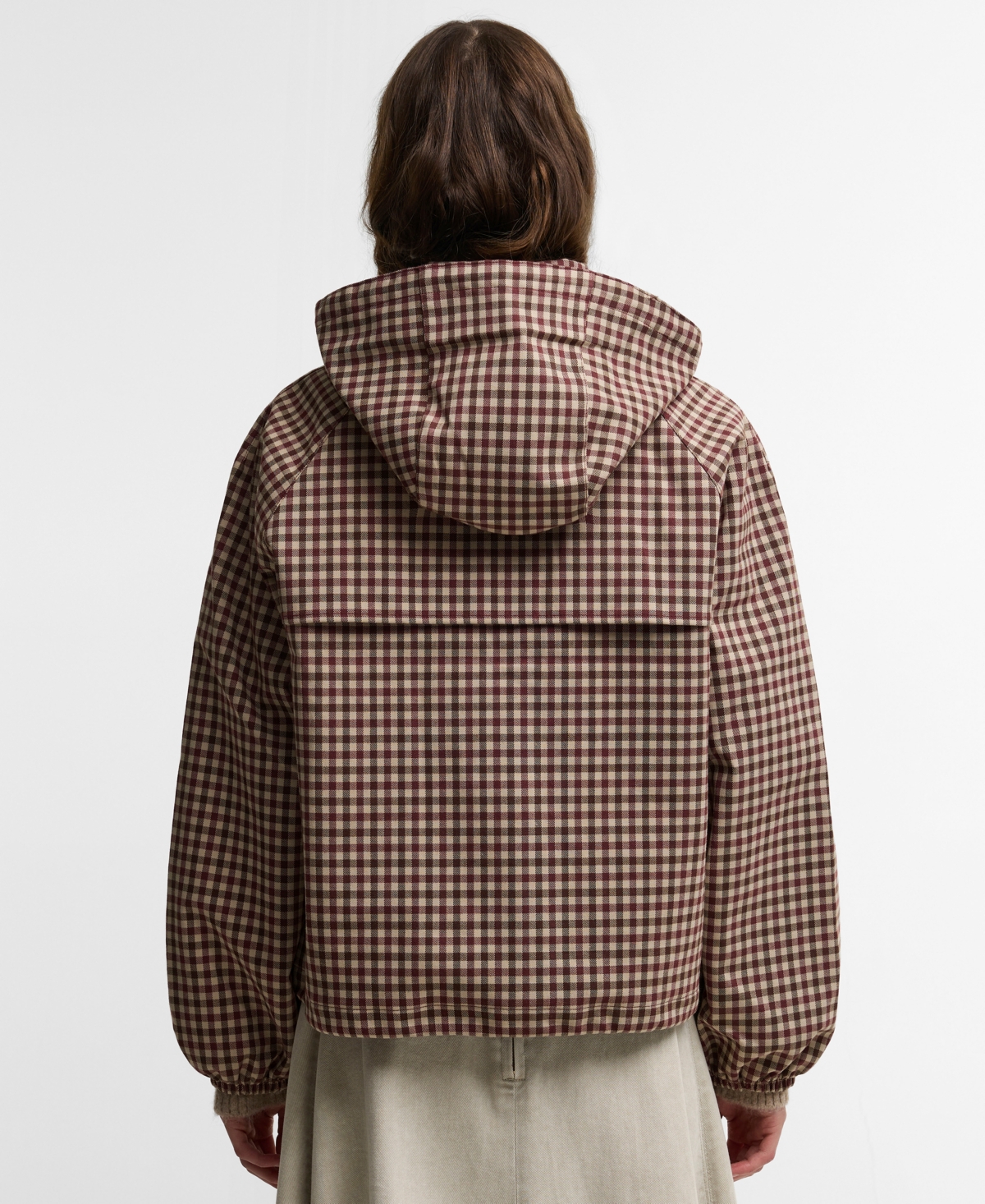 Barbour Women's Audrey Gingham Hooded Raincoat