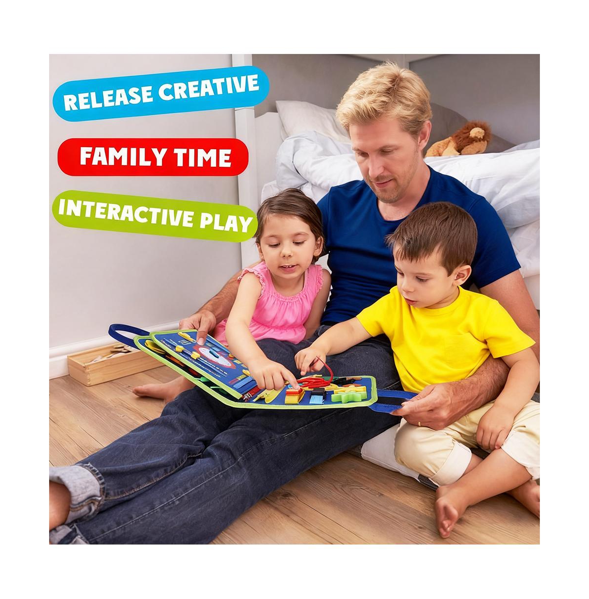 Cowin Busy Board Book Montessori Toys for Toddler