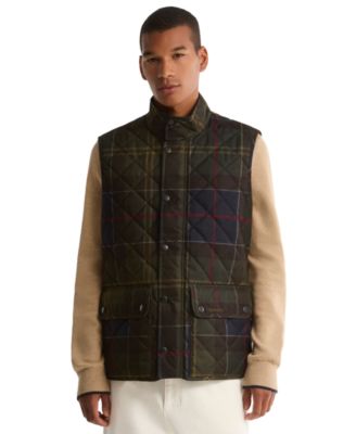 Men's Lowerdale Quilted-Tartan Vest