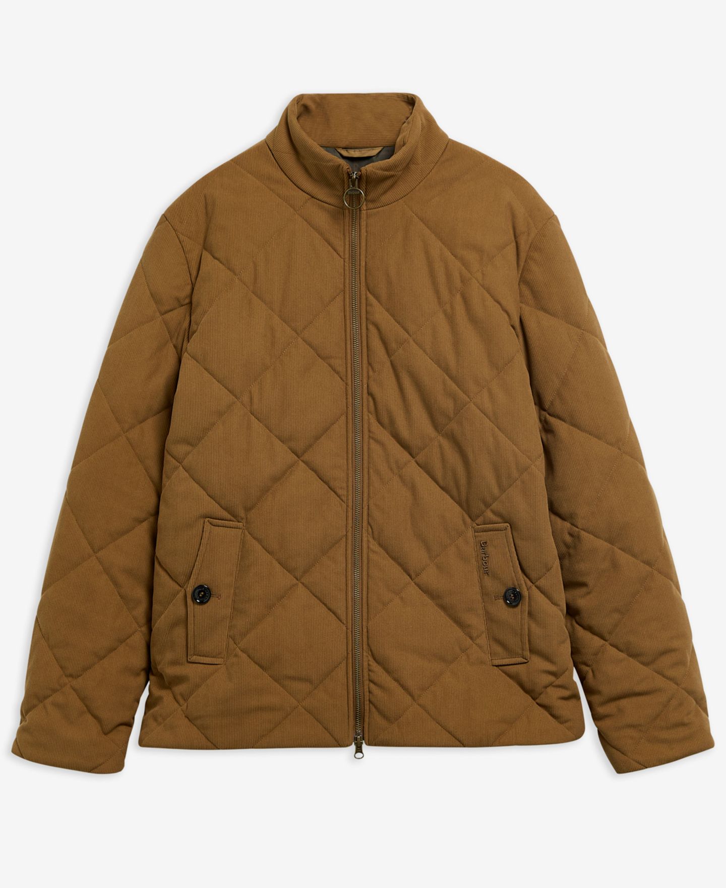 Мужская куртка Barbour Corden Quilted-Corduroy, цвет: Тёмный песчаниковый — фото 5